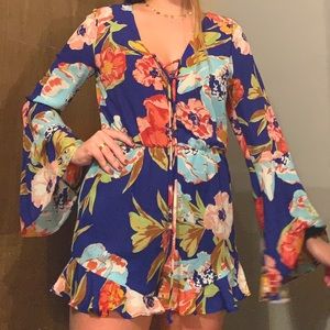 Super cute floral romper